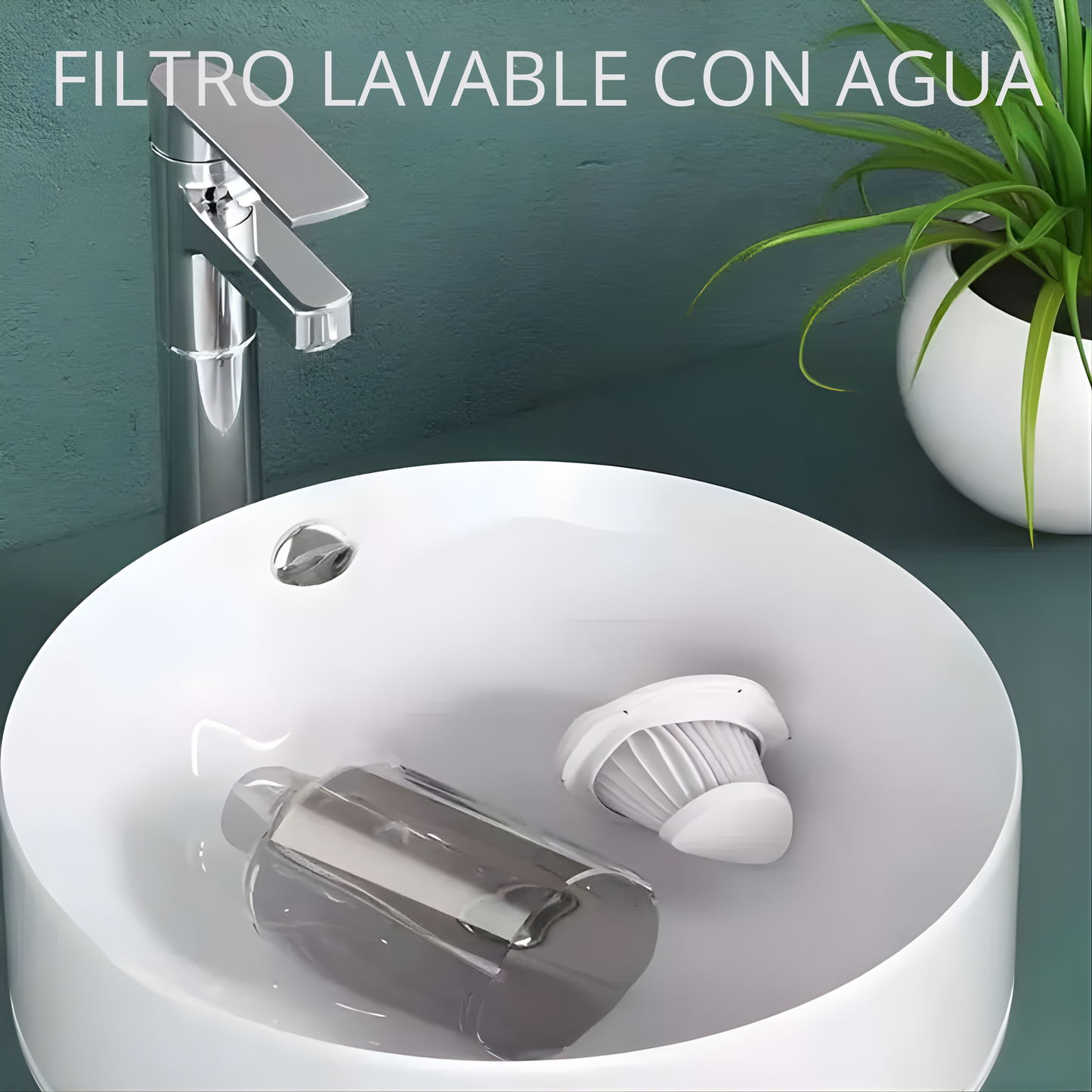 Aspiradora multifuncional con carga inalámbrica