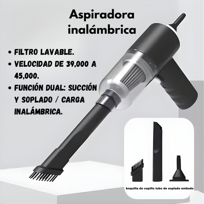 Aspiradora multifuncional con carga inalámbrica