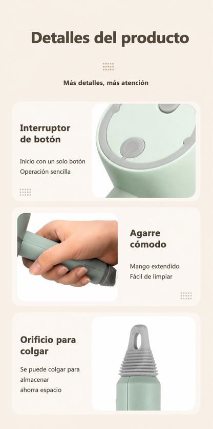 Cepillo eléctrico de limpieza.